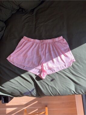 Pink Satin Sleep Shorts